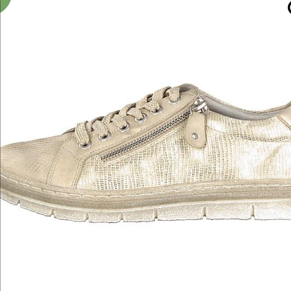 Remonte soft silver sneakers, US size 10